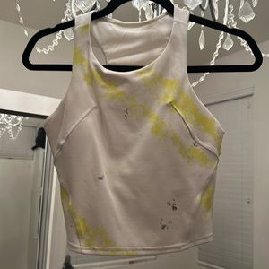 White tennis lululemon bra top size 6